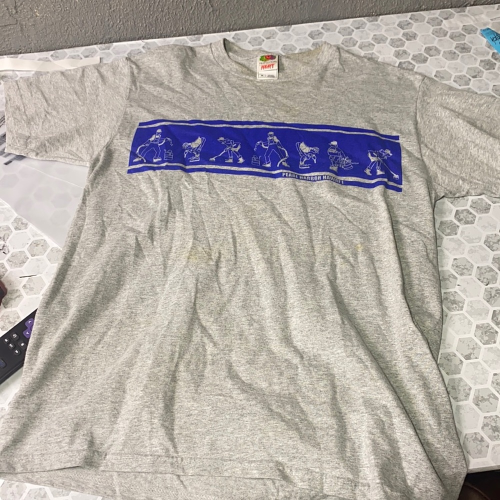 Vintage Fruit of the Loom Medium Pearl Harbor Hawaii Short Sleeve Graphic T